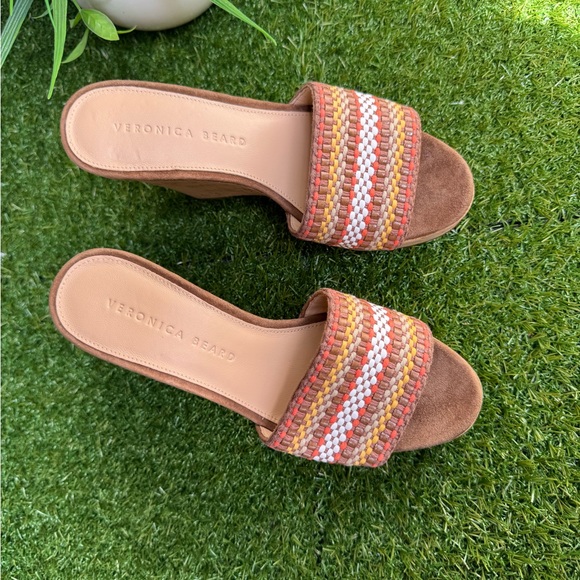 Veronica Beard
Dali Sand Suede Peep-Toe Wedge Platform Sandals size 5.5 women - Picture 12 of 13